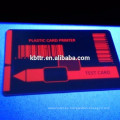 Cinta de transferencia térmica de la tarjeta azul ultravioleta fluorescente transparente compatible